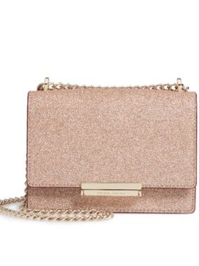 Kate Spade Rose Gold Glitter Burgess Court Shoulder Crossbody Bag